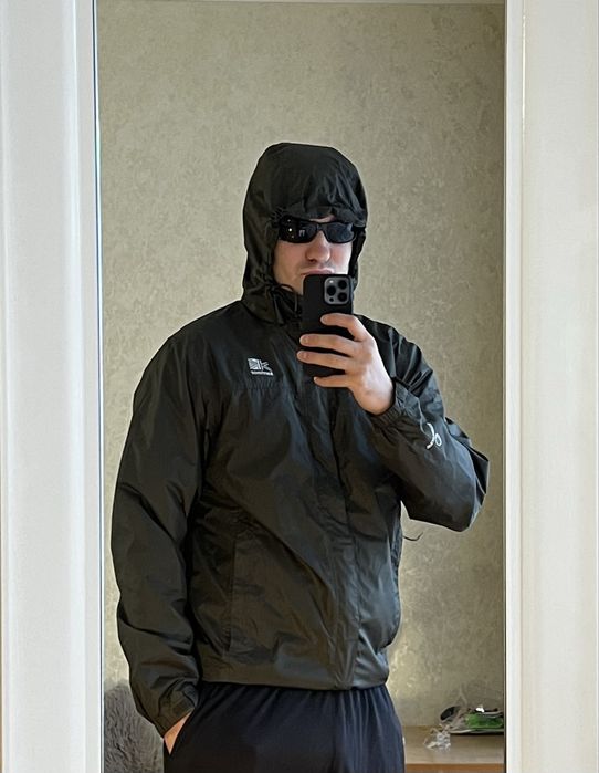 (S-M) KARRIMOR хаки курточка на мембране весенняя осенняя tnf gore tex ветровка вітровка куртка на мембрані весняна осіння