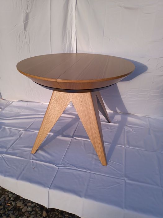 Stół okrągły rozkładany DĄB 90x140cm