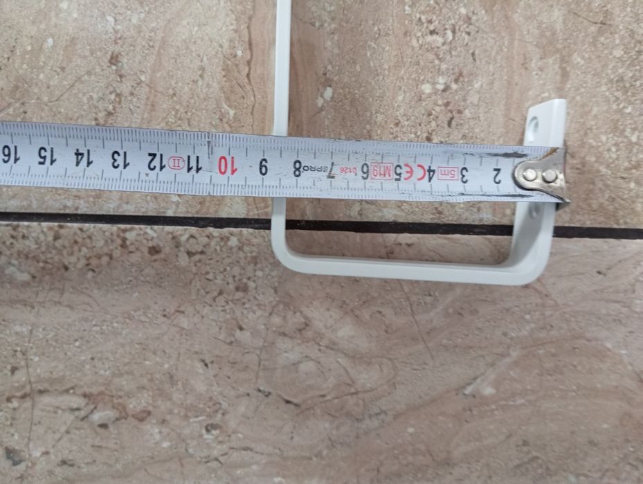 Uchwyt metalowy biały