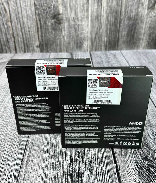 AMD Ryzen 7 9800X3D 2 шт. NEW!