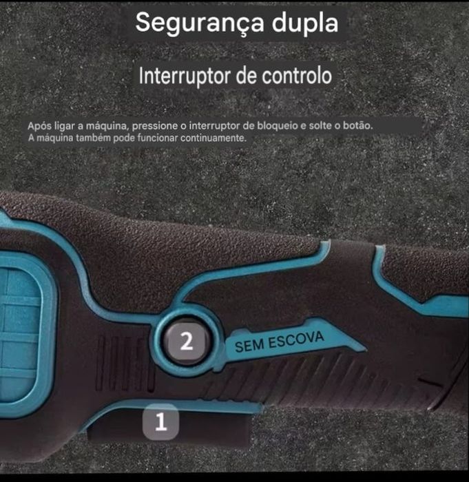 Rebarbadora BrushLeSS Original + 2 baterias 21V  de lítio  e carregado