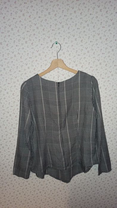 Bluzka 38 mohito kratka szara w kratkę