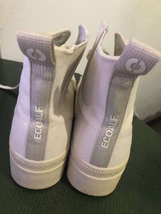 Bota ecoalf marfim tecido nylon