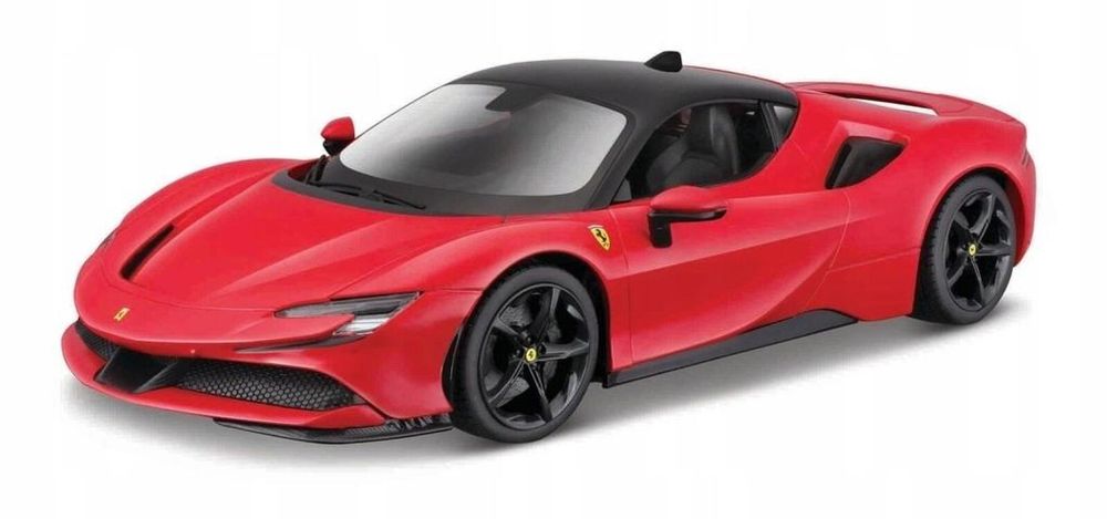 Ferrari SF90 Stradale red 1:18 BBURAGO pudełko,168x337 mm