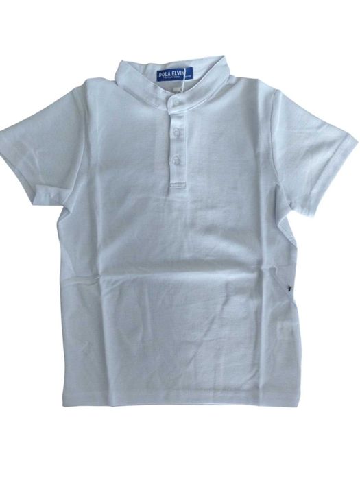 Bluzka T-shirt elegancka polo dla chłopca 164/170 biała