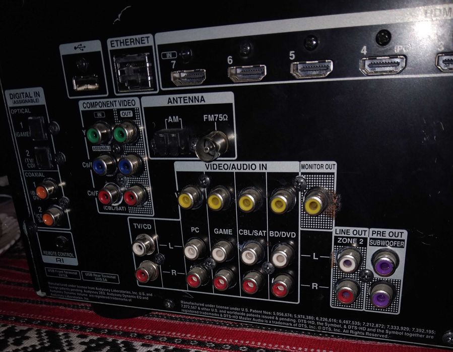 AV ресивер TEAC AG-D500  7.2 , 150 Вт, HDMI, 4K