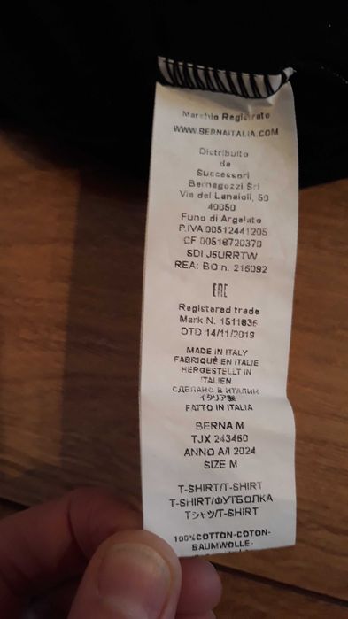 koszulka męska t-shirt Berna Italia tygrys M