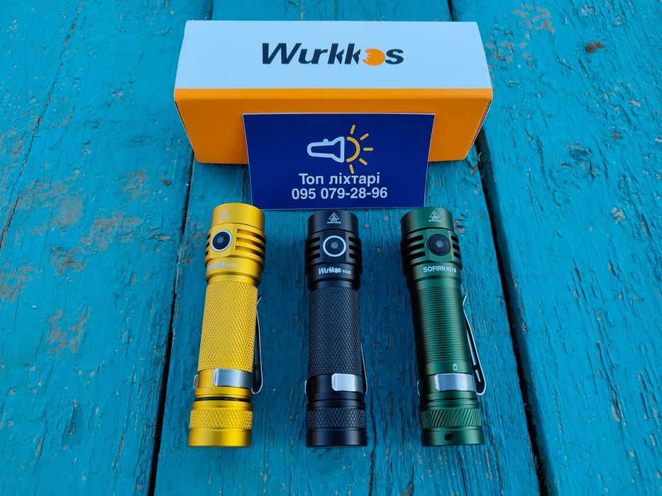 Wurkkos WK03 Sofirn SC18 1800lm SST40 USB C 18650 EDC ліхтар