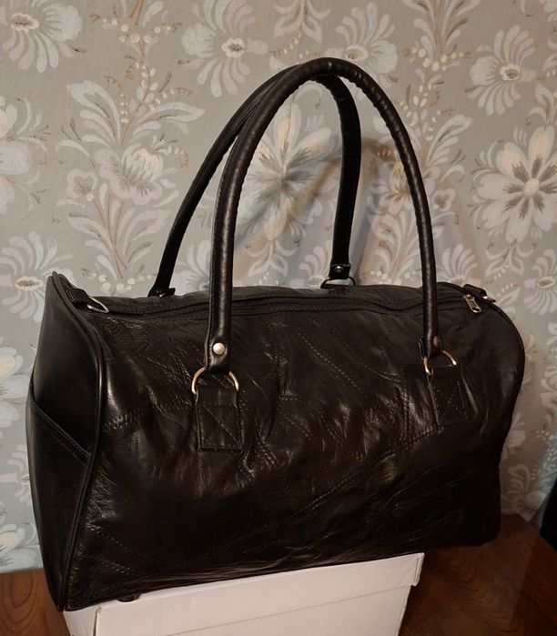 Кожаная! Дорожная Сумка! Саквояж! Германия!