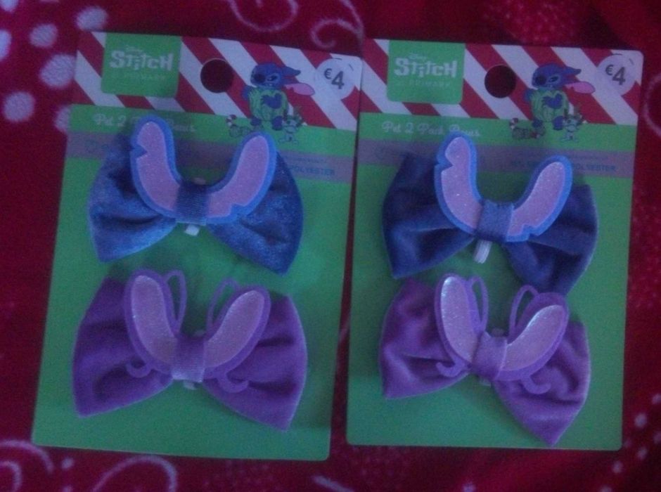 2 Laços Stitch para coleira de cão ,gato , coelho, etc
