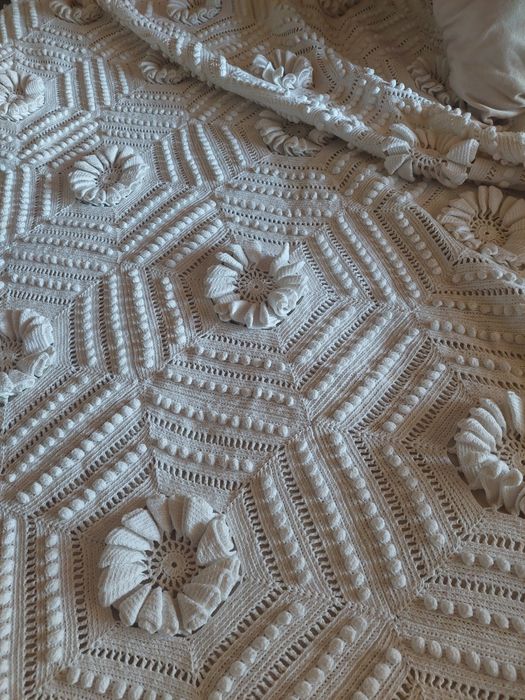 Colcha antiga crochet