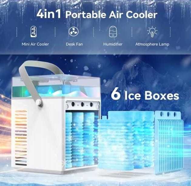 2w1 Nawilżacz Przenośny klimatyzator klimator wentylator TipTop Home