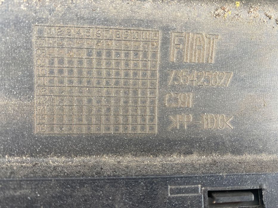 Zderzak Fiat 500 tył chrom 07-12
