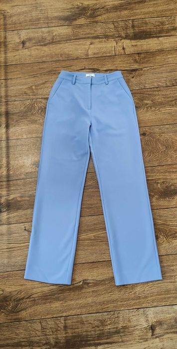 Spodnie Envii eleganckie garniturowe błękitne niebieskie baby blue