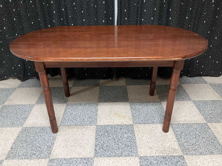 Mesa Castanha de Madeira Desmontável