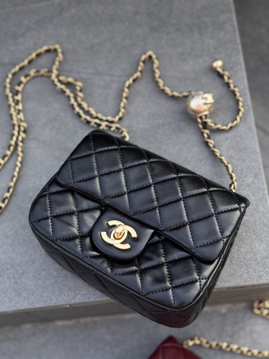 Chanel mini чорна і бордова