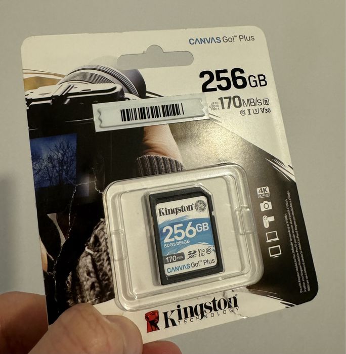 Karta Pamięci Kingston Canvas Go Plus 256GB UHS-I V30 - 170MB/s