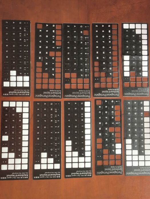 Incomplete - Self-Adhesive Black Keys in Portuguese for Keyboard64739700549250120