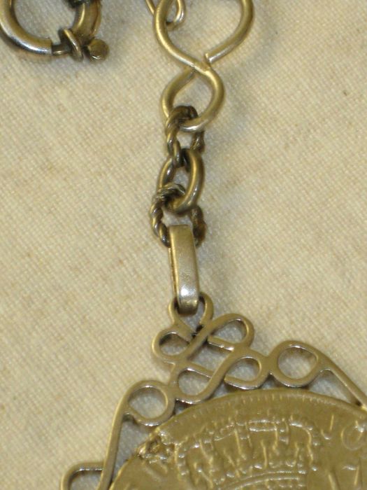 Correntes  Antigas para Relogio Bolso em Prata Lei 835. Contrastada