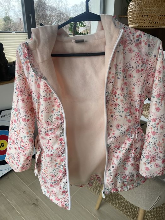 Kurtka przejsciowa, wiosenna z polsrem. Little Kids 128cm