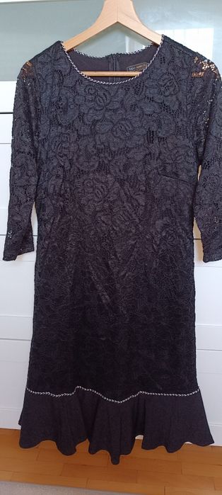 Sukienka czarna koronkowa nowa, r. 40, Bonprix, Sylwester, mała czarna