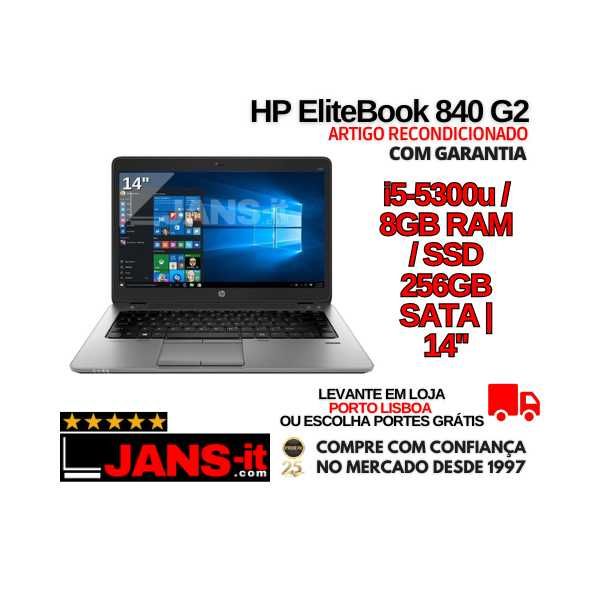 HP EliteBook 840 G2 | i5-5300U | 8GB | 256GB SSD | 14"64740036208387120