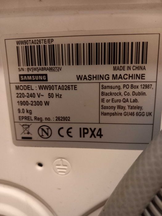 Maquina lavar roupa 9kg SAMSUNG