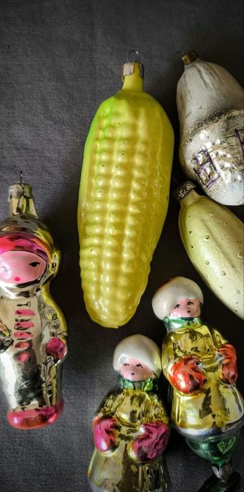 Новогодние игрушки,игрушки для ёлки старинные 8шт