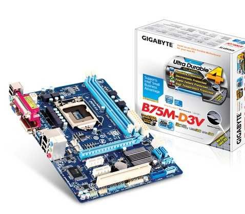 Материнські плати GIGABYTE GA-B75M 1155 sata3 usb3-D3V