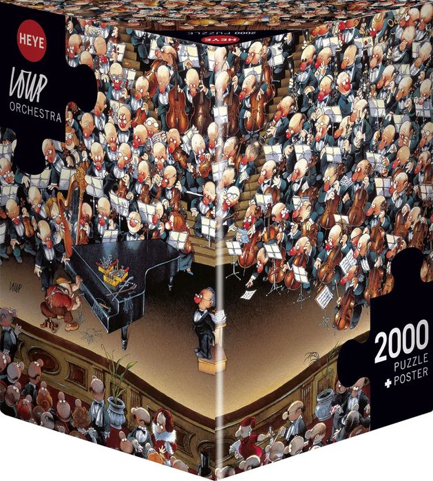 Puzzle 2000 elementów. Szalona orkiestra + plakat. Heye