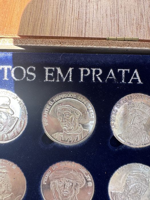 Coleção 20 Medalhas Descobrimentos em Prata 925‰ - Jornal de Notícias - Completa