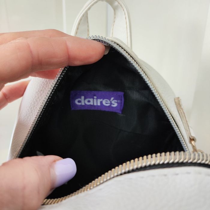 Новий мінірюкзак Claire's з веселкою + гаманець (Оригінал)