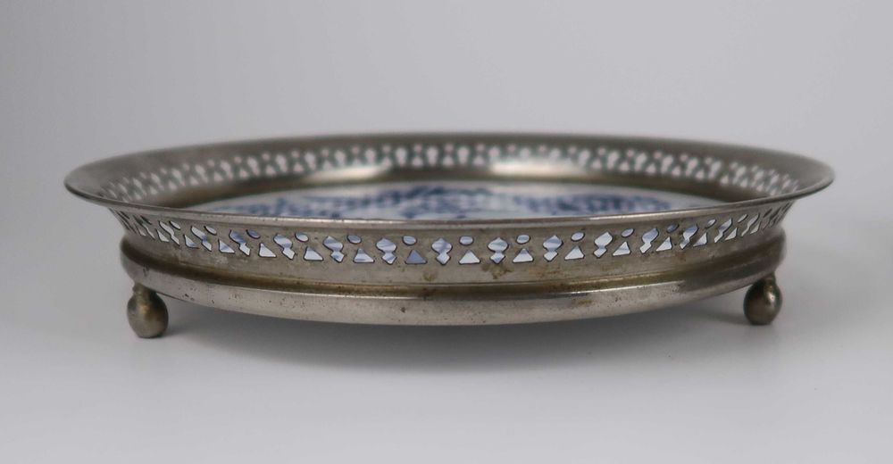 Par de bandejas Majólicas muito antigas . 18 cm, CADA