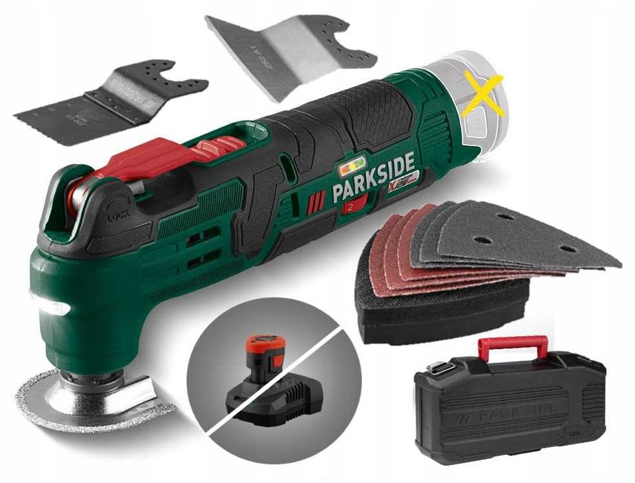 Nowe Akumulatorowe narzędzie wielofunkcyjne 12V, PARKSIDE PAMFW 12 D4