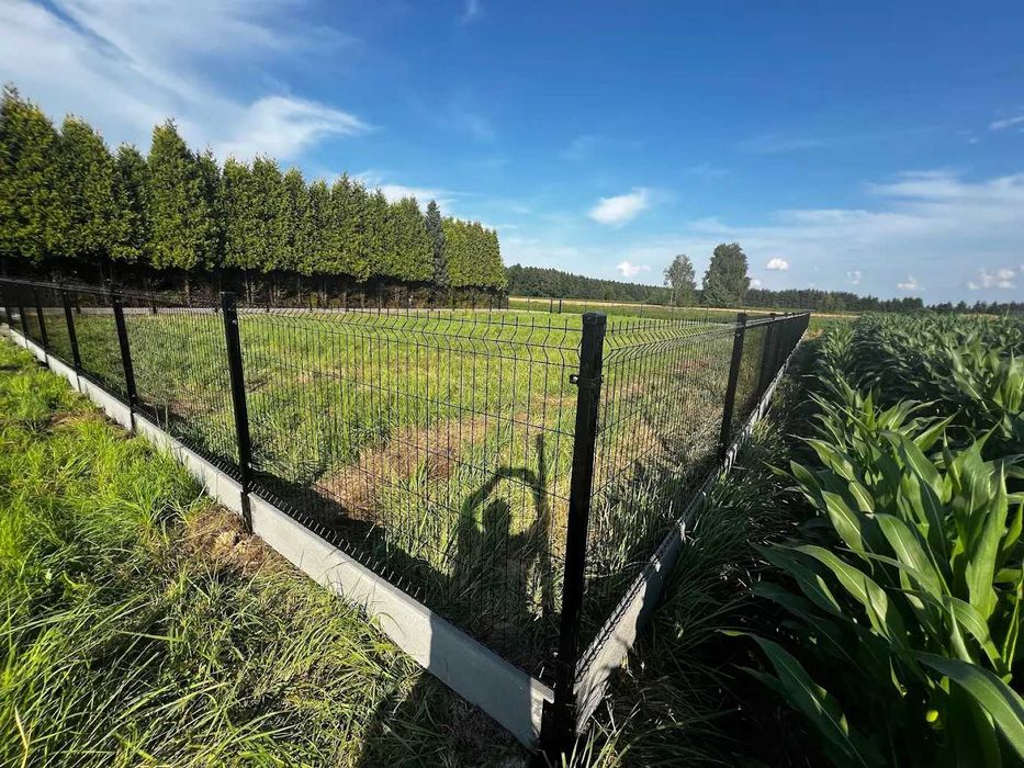 Kompletne ogrodzenie panelowe 153cm fi 4  - 55zł/1mb