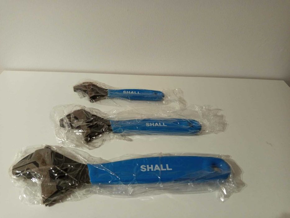 SHALL Klucz Nastawny 3sztuk CRV Stali Nierdzewnej 10/8/6cala