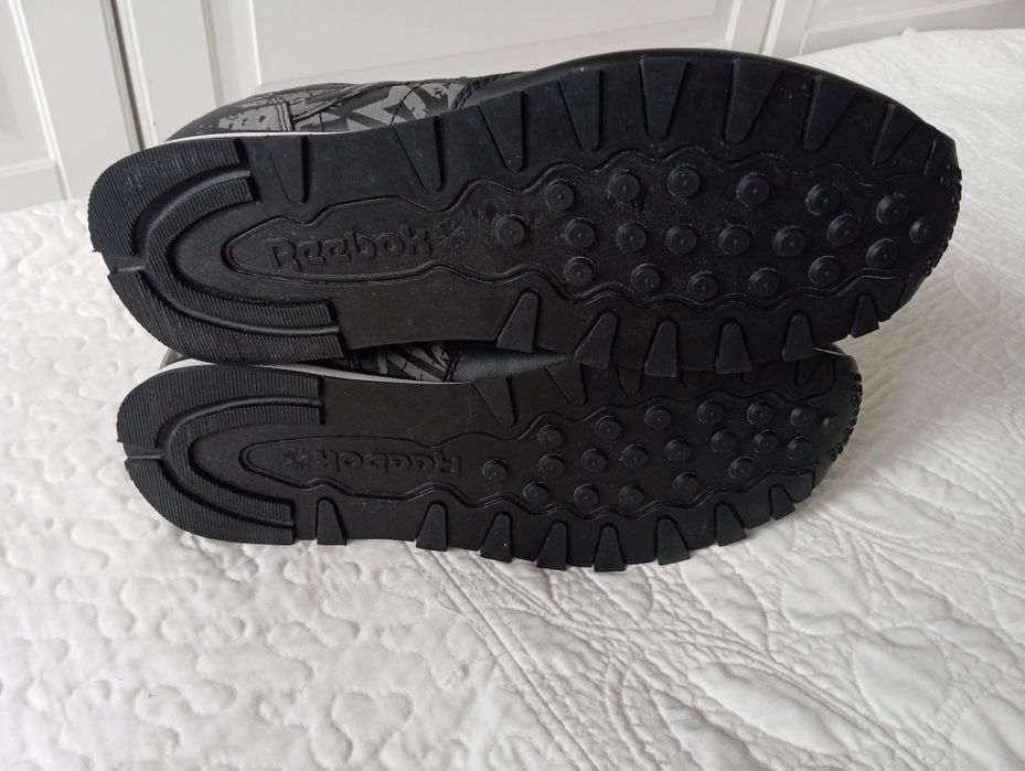 Reebok classic leather skórzane limitowana edycja 45,5 3M odblaskowe