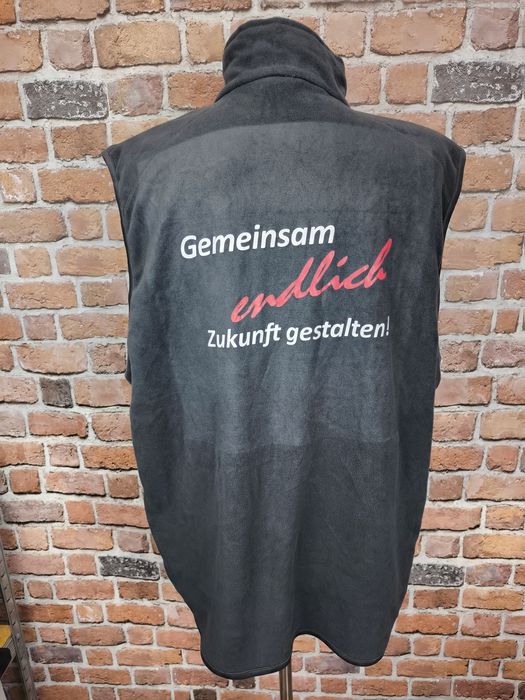 Polarowa kamizelka rozsuwana grafitowa 3xl