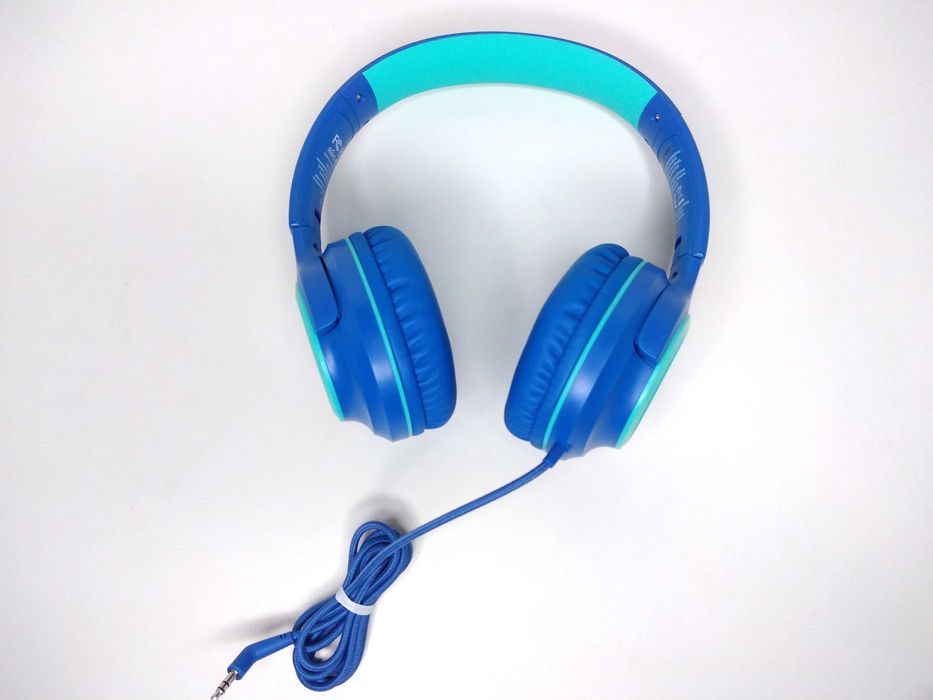 Słuchawki Dla Dzieci 2 Pary, Regulowane, Składane - Miętowo-Niebieskie