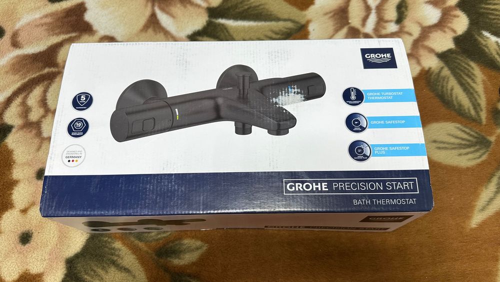 Смеситель для ванны с термостатом Grohe