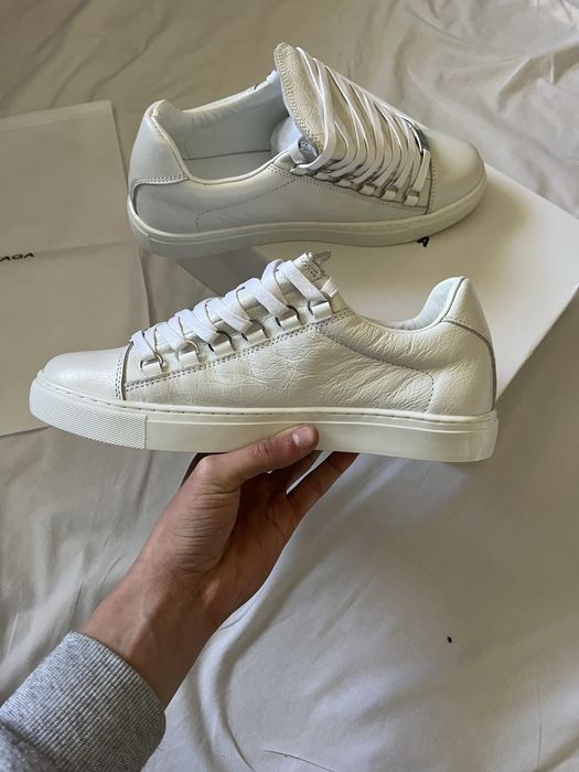 Кросівки balenciaga arena low white black / баленсіага арена низькі кросівки