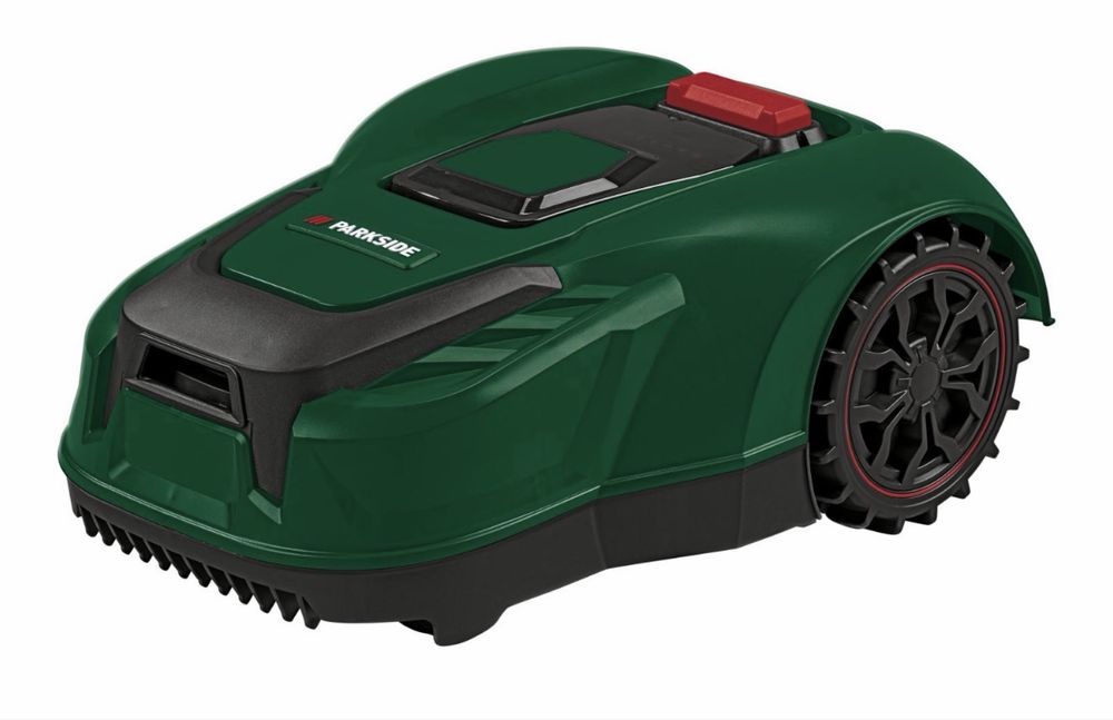 ROBOT KOSIARKA KOSZĄCY Wi-Fi PARKSIDE PAMRS 1000 m2 A1 20V 4Ah APLIKACJA oraz Garaż na robota koszącego