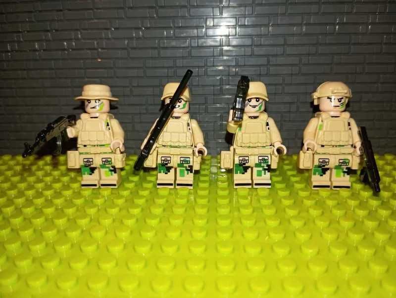 Zestaw 8 Figurek Jednostki Specjalne Żołnierz kompatybilne z LEGO Cobi