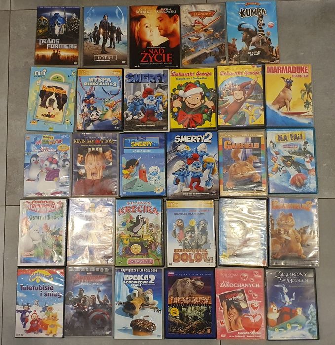 Filmy DVD na sztuki lub w pakiecie