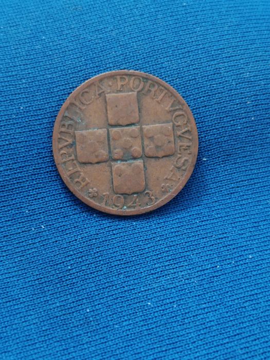 XX  Centavos de 1943  bronze Portuguesa