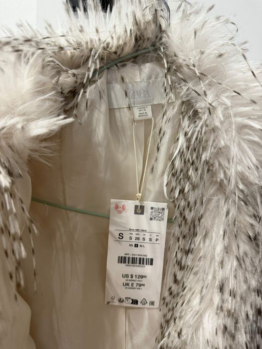 Stylowe futerko z eko-futra – Zara
