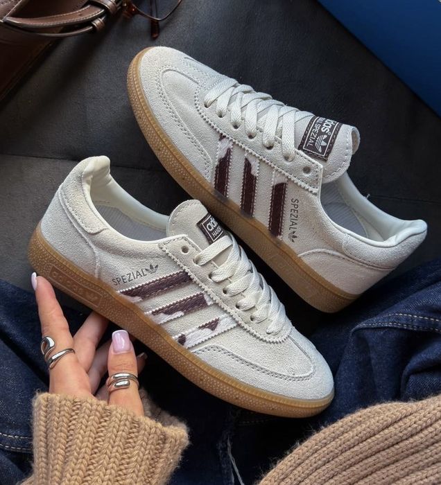 Жіночі кросівки Adidas Spezial Cow Print адідас спешл 2026 бежеві