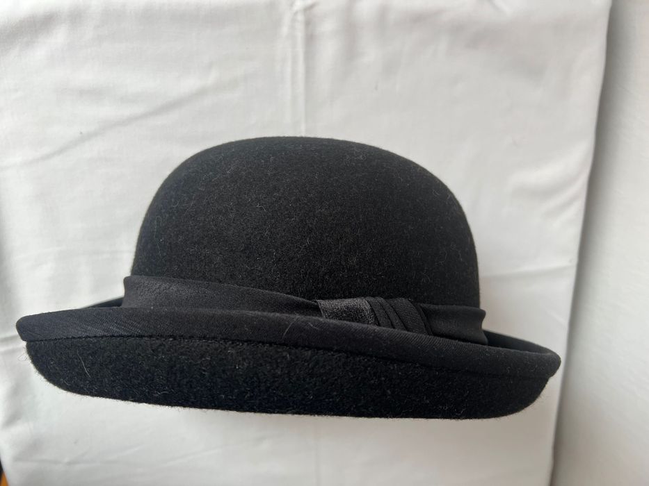 Kapelusz damski retro czarny 56