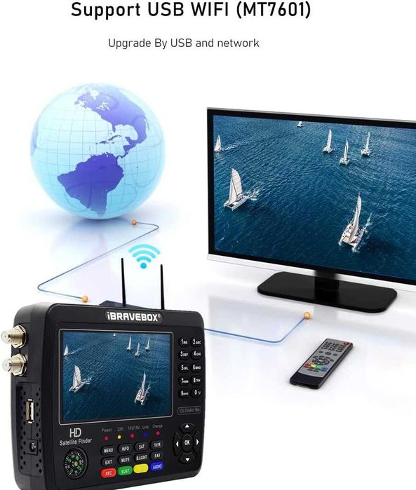 Miernik Sygnału SAT DVB-S/S2/S2X iBRAVEBOX V10