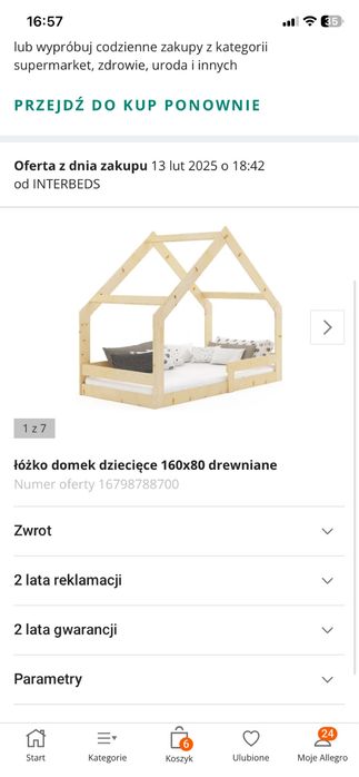 Sprzedam łóżko domek
